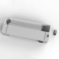 Plastifieuse de bureau 7-en-1 chaude et froide GL618 A4 avec découpeuse, perforatrice et arrondisseur de coins