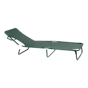 Top Quality Made In Italy Customized One Seat Type Reclining Lounger With Metal Frame For Garden