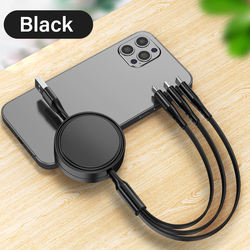 สาย USB แบบ3 in 1สีดำ