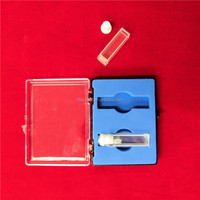 Cuvette en quartz optique Q214 pour fluoromètre, longueur de chemin de 10 mm, 3,5 ml, avec bouchon