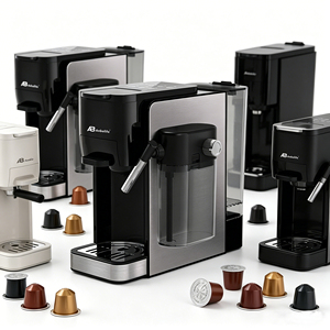 Cafetera de Cápsulas Abbolife, 20 Bares, 0.7L, Compatible con <span class=keywords><strong>Nespresso</strong></span>, Dolce Gusto, Café en Polvo, con Función Automática de <span class=keywords><strong>Espuma</strong></span> de Leche - Product Image 5