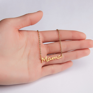 Cá Nhân Ngày Của Mẹ Mặt Dây Chuyền Bạc Và Vàng Mama Quà Tặng Vòng Cổ Phụ Nữ Phụ Kiện Thời Trang - Product Image 6