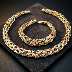 Wholesale Spiral Bohemian Women's Jewelry From Rawat Handicrafts Antique Gold Plated IGI Certified <b>Choker</b> Necklace Beads Chain - Product Image 3
