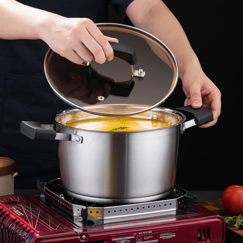 High Quality Non-Stick Stainless Steel Cooking Pot Set Modern Design in Different Sizes Green Large Pots High Quality Material · image 5