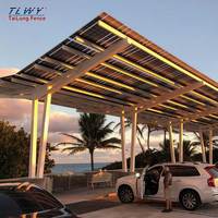 Struttura per Carport Solare Personalizzata da 100KW a Doppio Lato in Acciaio al Carbonio con Sistema Fotovoltaico