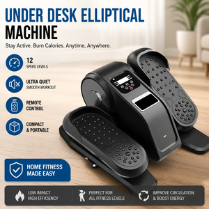 Mini cyclette ellittica elettrica da scrivania con telecomando, ecologica e resistente per uso domestico - Product Image 1
