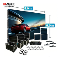 Écran LED ALSON 500x500mm intérieur/extérieur P2.6 P2.9 P3.91 P4.8 pour scène, mur vidéo LED, affichage sans soudure, location