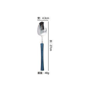Venta Directa de Fábrica: Juego de Cuchillo, Tenedor y Cuchara de Acero Inoxidable 304 con Mango Acrílico <span class=keywords><strong>Xiaoman</strong></span> Yao para Hotel, Apto para Lavavajillas - Product Image 5