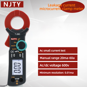 <span class=keywords><strong>Pince</strong></span> <span class=keywords><strong>ampèremétrique</strong></span> compacte NJTY T26C pour tests de courant alternatif faible - Product Image 2