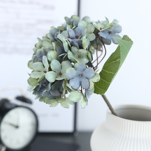 <b>Hydrangea</b> <b>Artificial</b> <b>Flowers</b> White Pink Yellow Brown Green Purple Blue Silk High Simulation Wedding Home Decor - Product Image 4