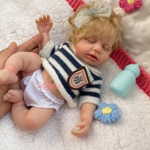 Muñeca Reborn de Silicona Completa LouLou de 12 Pulgadas con Cabello Enraizado, Boca Abierta, Compatible con Chupete, Anatómicamente Correcta, para Juego de Imitación <span class=keywords><strong>Infantil</strong></span> - Product Image 5