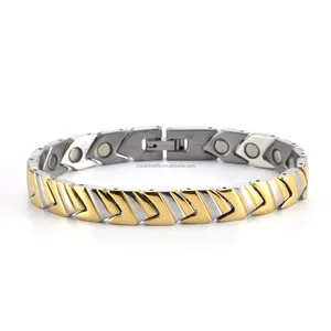 SDA Stainless Steel Magnetic Therapy Bracelet for Male Female Healthy Magnet Chains