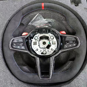 Volante Deportivo Completo en Alcántara para <span class=keywords><strong>BMW</strong></span> G20 G22 G30 G31 G42 G80 M3 G82 M4 G87 M2 F90 M5 M340i M440i, Mejora de Rendimiento - Product Image 2