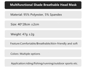 Masque d'équitation en plein air Couvre-chef <span class=keywords><strong>Cagoule</strong></span> respirante à séchage rapide pour <span class=keywords><strong>vélo</strong></span> - Product Image 6