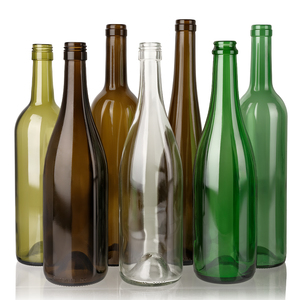 Bouteille de vin rouge bordeaux ambré de luxe personnalisée avec bouchon pour vignobles et caves - Product Image 3