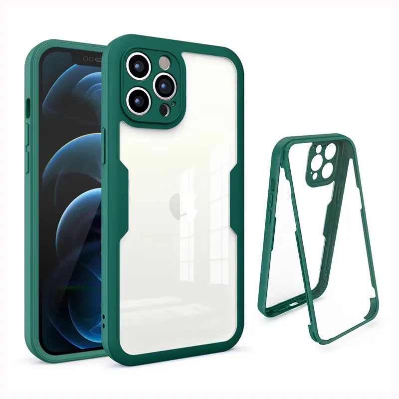 New 360 Protection Phone Case for iPhone 13 Case Soft PET Screen Protection iPhone 12 Cellphone Case