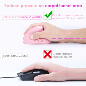 Küçük adet hızlı özelleştirme pembe kız kadın için şarj edilebilir kompakt boyut kablosuz ergonomik fare - Product Image 2