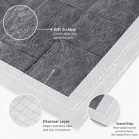 Protège-tapis d'apprentissage jetables en charbon de bambou et PE pour animaux de compagnie, avec noyau ultra-absorbant, contrôle des odeurs, écologiques et anti-fuites