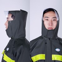 Ensemble imperméable réfléchissant pour la livraison à emporter et la randonnée, pantalon et veste, en tissu tricoté épais, vente en gros usine