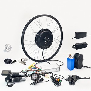 Kit <span class=keywords><strong>de</strong></span> conversion <span class=keywords><strong>de</strong></span> vélo électrique pour VTT, moteur sans engrenage 48V 2000W, kit <span class=keywords><strong>de</strong></span> vélo électrique pour livraison, déplacements quotidiens, conduite tout-terrain - Product Image 2