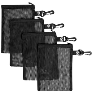 <span class=keywords><strong>Bolsas</strong></span> <span class=keywords><strong>de</strong></span> Playa con Cierre y Gancho, Organizador <span class=keywords><strong>de</strong></span> Conchas Marinas <span class=keywords><strong>de</strong></span> <span class=keywords><strong>Malla</strong></span> <span class=keywords><strong>de</strong></span> Nailon Negra - Product Image 2