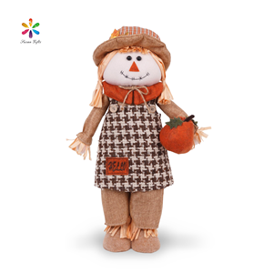 مصنع الشكر الخريف الحصاد يقف فزاعة دمية تمثال علامة ترحيب اليقطين ديكور المنزل - Product Image 4