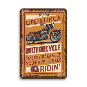 Bán Buôn Dập Nổi Trang Trí Kim Loại Xe Máy Đăng Kim Loại Đăng Tin Đăng Giấy phép Tấm Trang Trí Nội Thất Cổ Điển Nhà Để Xe - Product Image 4