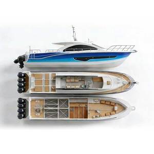 <span class=keywords><strong>Barco</strong></span> de Pesca de Lujo de Aluminio de 16.58m (54.40 pies) con Motor Fuera de Borda Nuevo, Yate de Aluminio de Lujo en Oferta, 300HP*4 - Product Image 1