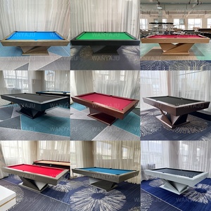 Mesa <span class=keywords><strong>de</strong></span> Billar Moderna <span class=keywords><strong>de</strong></span> Madera Maciza para 9 Bolas, con Bolsillos <span class=keywords><strong>de</strong></span> Cuero Genuino, Base <span class=keywords><strong>de</strong></span> Pizarra, Tamaños Personalizables, Duradera para Villas Contemporáneas y Juegos <span class=keywords><strong>de</strong></span> Lujo - Product Image 5