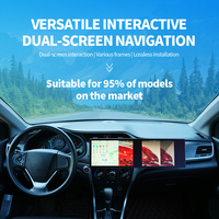 Autoradio Android 13 avec écran tactile double 2K de 11,5 pouces : GPS, DSP, lecture AV et fonctions TV, compatible avec la plupart des voitures.