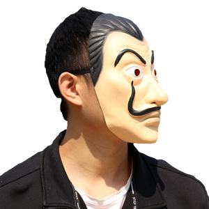 Máscara Dali de talla única con diseño geométrico de dibujos animados para accesorios de fiesta de cosplay de Halloween - Product Image 5