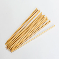 Brochettes de barbecue jetables en bambou de haute qualité, biodégradables, 20/25/30/35 cm, ustensiles de service alimentaire multi-usages