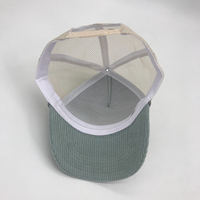 Casquette de baseball en maille brodée 5 panneaux personnalisée YKH Factory pour homme, casquette trucker en velours côtelé pour le cyclisme en hiver