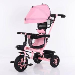 Tricycle enfant Yuebei 2 à 4 ans, cadre métallique, roues en mousse, avec pare-soleil, mode poussette - Product Image 5
