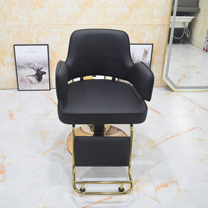 เก้าอี้ตัดผมหนังพร้อมฐานโลหะสำหรับงานหนักที่นั่งสำหรับร้านตัดผมชายและสตูดิโอสีจาง - Product Image 5