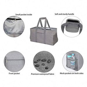 Bolsas de Compras Resistentes con Logotipo Personalizado al por Mayor de Fábrica BSCI, Bolsas de Playa Plegables Grandes e Impermeables para Viaje - Product Image 4