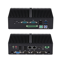 PC Industrial Sin Ventilador Qotom J6412 Serie Q10821X, Doble LAN, 6xCOM, HD+VGA, Gateway IoT 4G/5G, Computadora Integrada DDR4, Arranque Automático