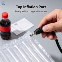 Sac à colonnes d'air pour bouteille de soda, bouteille de jus, pot de miel, bouteille de sauce, protection antichoc, OEM ODM, taille personnalisée, recyclable, expédition