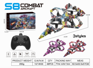 Haute qualité télécommande avion jouet mousse combattant Drone avec lumière 4 axes RC hélicoptère planeur cascadeur mousse combattant avion jouet - Product Image 4