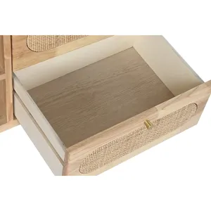 Natural Rubberwood <b>Rattan</b> <b>TV</b> <b>Unit</b> 120x30x48cm 19:70 Ratio - Product Image 2