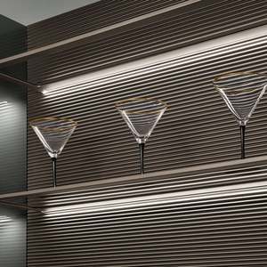 Armoires de cuisine modernes italiennes en MDF avec îlot intégré, finition brillante, plaque de cuisson intégrée pour la rénovation de maisons de luxe - Product Image 5