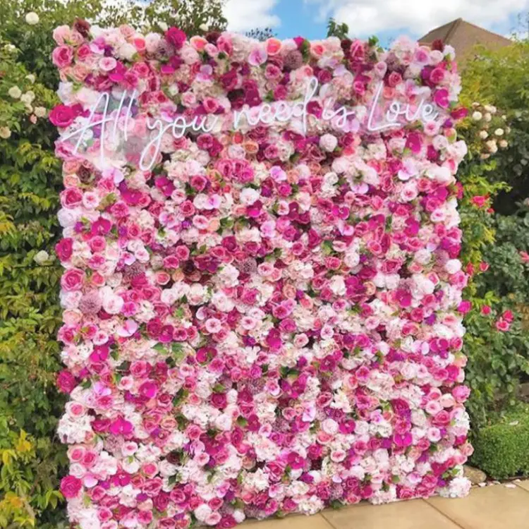 Цветочный фон для стены шелковая занавеска ткань, цветок 3D скрученный цветок стена свадьба, день рождения фото фон
