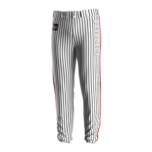 Design Sublimation Botton Stripe Pants <b>Baseball</b> Youth Wear <b>Baseball</b> Pants Men - Product Image 1