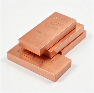 Presse-papiers en barre de <span class=keywords><strong>cuivre</strong></span> pur .999 de 1 kg avec motif élémentaire par Unique Metals - Product Image 4