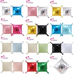 HT Balloon Square Aluminum Foil Balloons Metallic Mixing 18inch For Birthday Party Decoration - Product Image 1