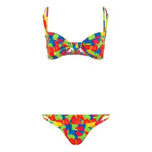 Vêtements <span class=keywords><strong>de</strong></span> plage personnalisés <span class=keywords><strong>de</strong></span> haute qualité à imprimé fruits Ensemble 2 pièces Bikini à fond <span class=keywords><strong>de</strong></span> perles pour femmes <span class=keywords><strong>Maillot</strong></span> <span class=keywords><strong>de</strong></span> <span class=keywords><strong>bain</strong></span> bandeau à nœud Service OEM - Product Image 3