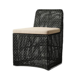 Sang trọng Patio vườn Set Side ghế thủ công tất cả các thời tiết mây ngoài trời mây ghế ăn - Product Image 4