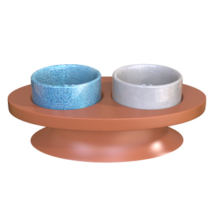 Tigelas Duplas de Cerâmica 2 em 1 Personalizadas OEM para Animais de Estimação, Comedouro Elevado para Gatos e Cães de Pequeno e Médio Porte para Uso Interno - Product Image 5