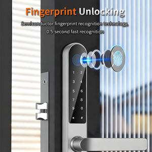 Cerradura Inteligente para Puerta con Video WiFi Tuya, Cámara Impermeable IP68, Cerradura Digital con Huella Dactilar para Exteriores con <span class=keywords><strong>Timbre</strong></span> Integrado - Product Image 5