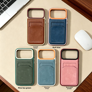 เคสโทรศัพท์แบบมีช่องใส่บัตรสำหรับ iPhone 18 17 Pro Max หนัง PU ป้องกันแรงกระแทก พร้อมแม่เหล็กในตัว รับผลิตแบบ OEM ODM ขายส่ง - Product Image 6